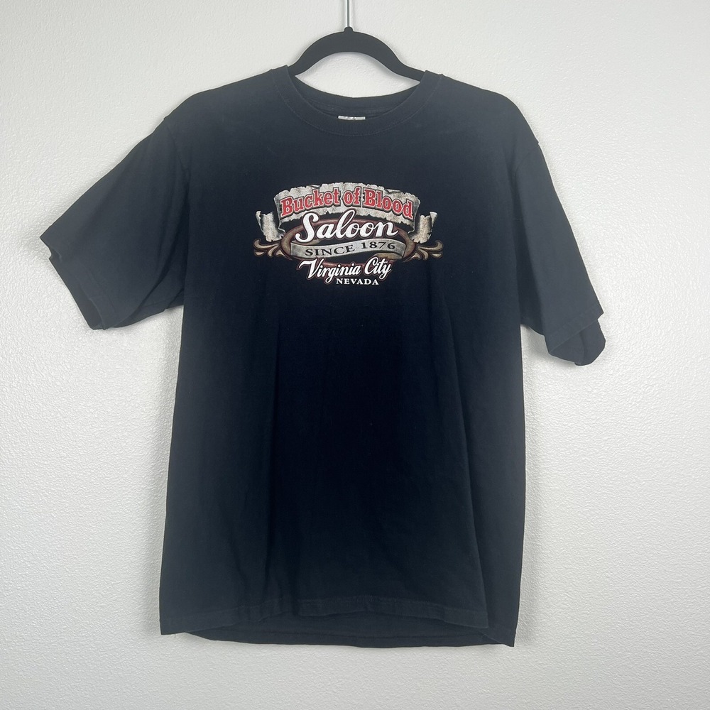 Fruit of the Loom Bucket of Blood Saloon Virginia City Nevada Graphic Tee Medium